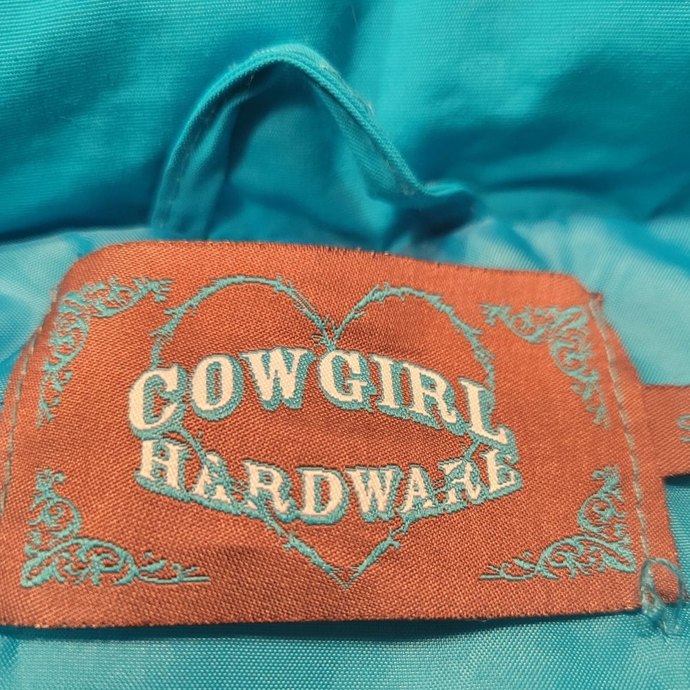 LADIES COWGIRL HARDWARE VEST, SIZE SMALL